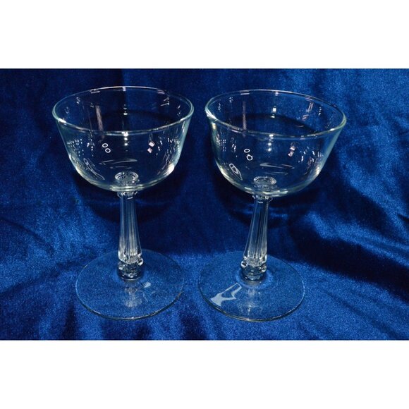 Vintage Liquor Cocktail Glass Libbey Rock Sharpe Set of 2 Glassware Drinkware - Picture 1 of 6